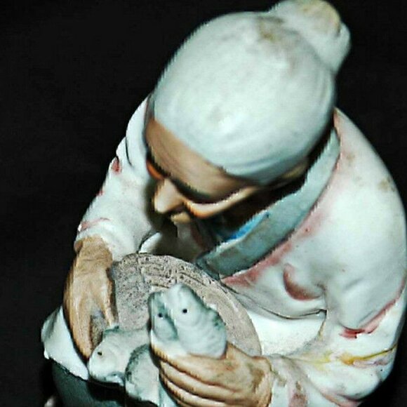 Old Man Woman Ceramic Porcelain  Figurines Vintage - Picture 7 of 8
